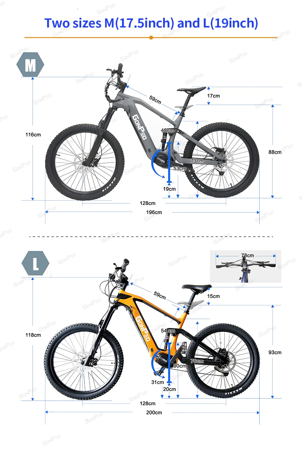 Light Carbon Electric Full Suspension Mountain Bike 29er