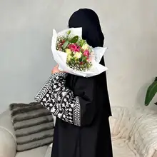 Loriya New Arrival OEM ODM Islamic Clothing Abaya Women Kimono Cardigan Muslim Women's Dresses Embroidery Linen Polyester Abaya