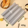 Large 4-slot baguette-silver