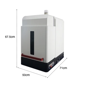Enclosed 50W Fiber Laser Marking Machine 50w 60w 80W 100W Laser Marker With Protective Cover Enclosure