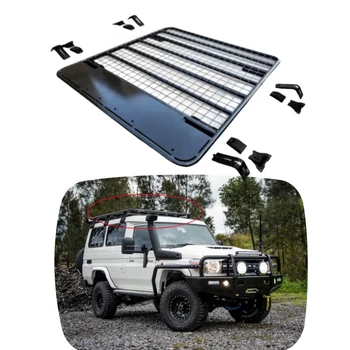 YBJ car accessories Cargo Carrier FJ79 Basket Gutter Mount Roof Luggage Rack for Land Cruiser LC79 76 SUV FJ79 Platform Flat