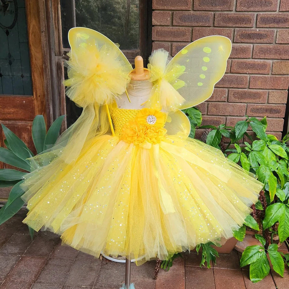 Elf Flower Girl Dress Green Fairy Tutu Dress Flower Pageant Party Lace  Girls Carnival Masquerade Dress With Butterfly Wings| Alibaba.com