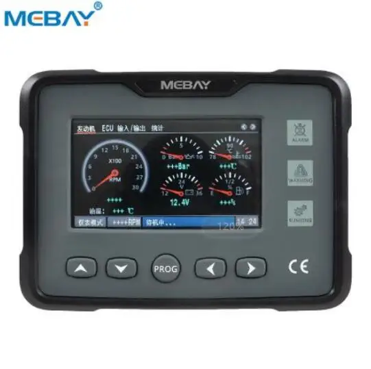 Mebay Engine Controller Digital Panel Meter Gauge GM70C Fuel Level Battery Voltage Oil Temperature