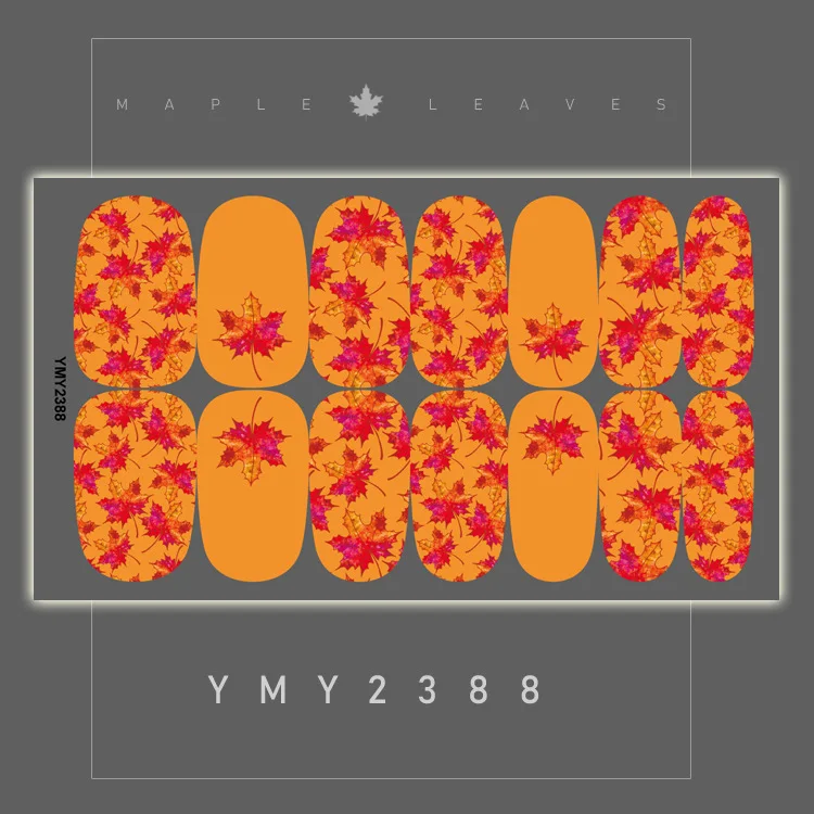 Ymx627660 Wholesale Nail Art Wraps Decoration Real Nail Polish Sticker