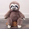 Perezoso sentado-visón europeo-gris-33 cm-0,18 kg