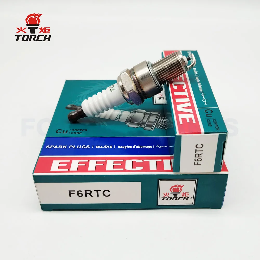 Candele Auto Gpl TORCH 8pcs F6RTC Candele Di Accensione Sostituire Per NGK 7131/BPR6ES, Per BOS CH 7995/WR6DC Candela Ngk Br9es - copertina