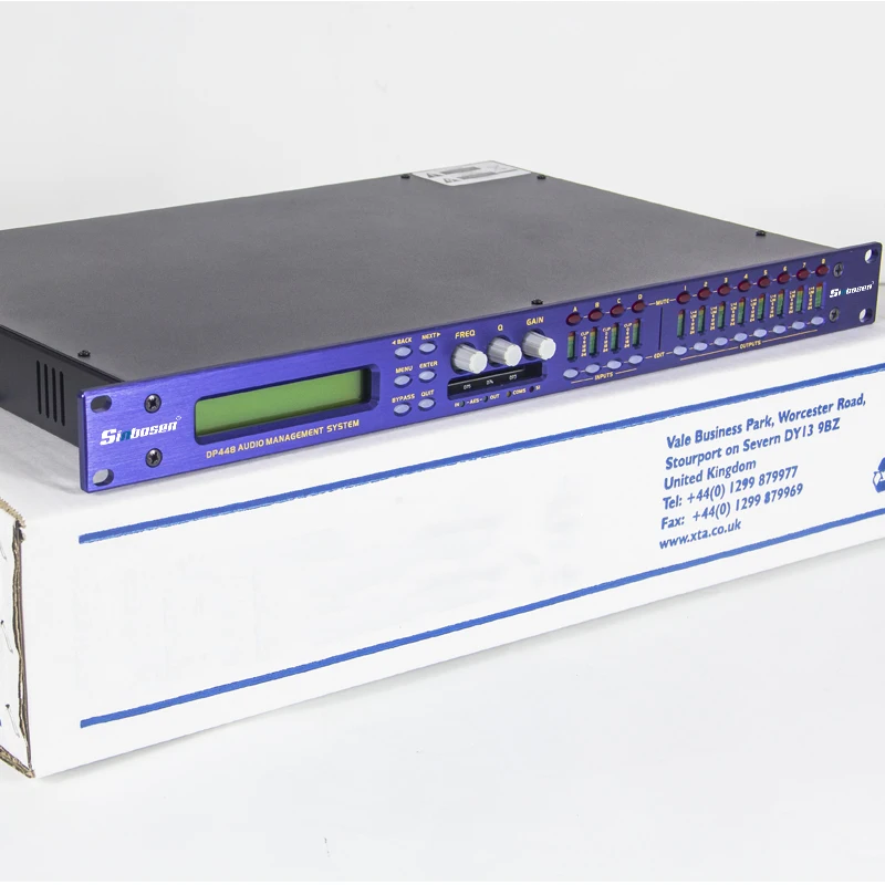 4 in 8 Out Controller Processeur Professional Delay Dj Sound System Digital Speaker Management DSP Crossover Audio Processor