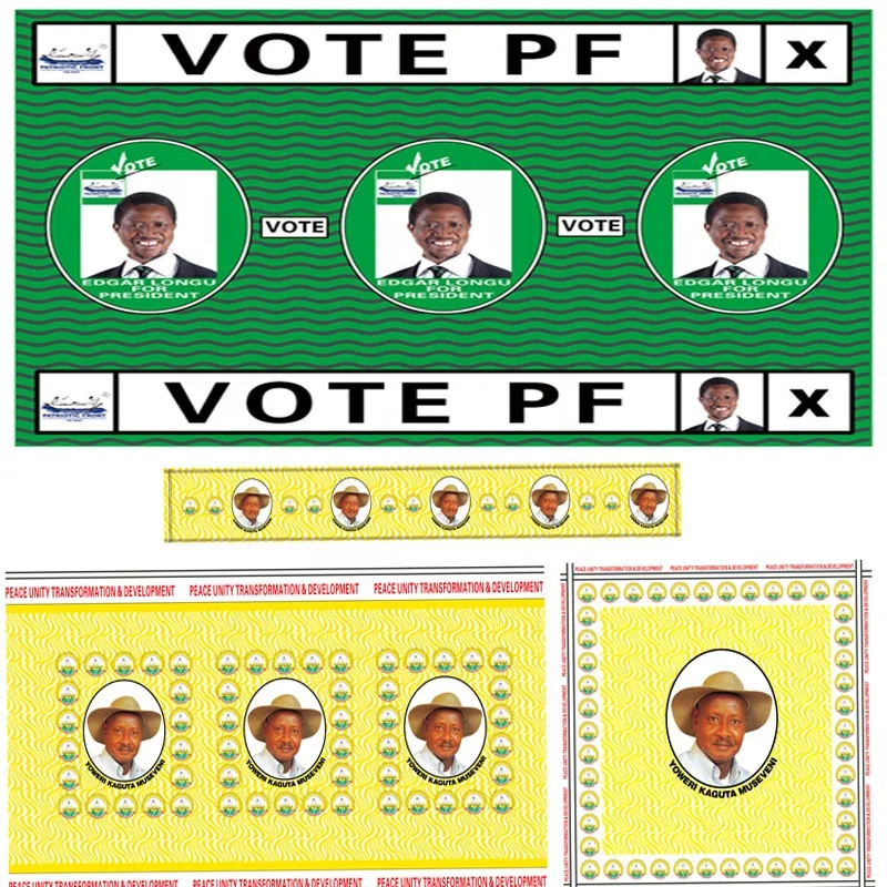 Cheap Political Election Campaign Printed Polyester T Shirts for Uganda 2023