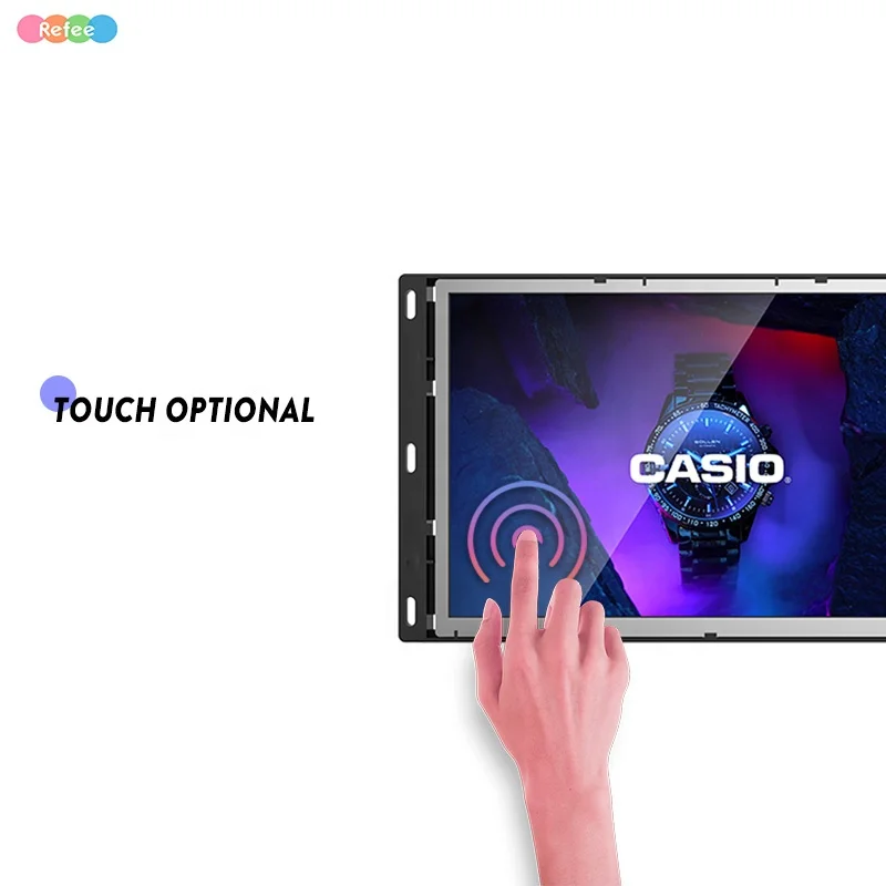 Open Frame Touch Screen 10 13 15 19 22 24 32 43 55 Inch LCD SDK Compatible Monitor Frameless Media Player & Advertising Display