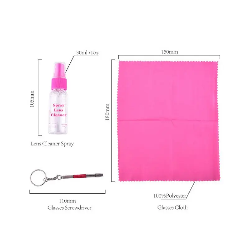 sunglasses liquid cleaner MSDS  accept LOGO Print eyeglass lens cleaner spray PVC set kit with screwdriver spray lens cleaner