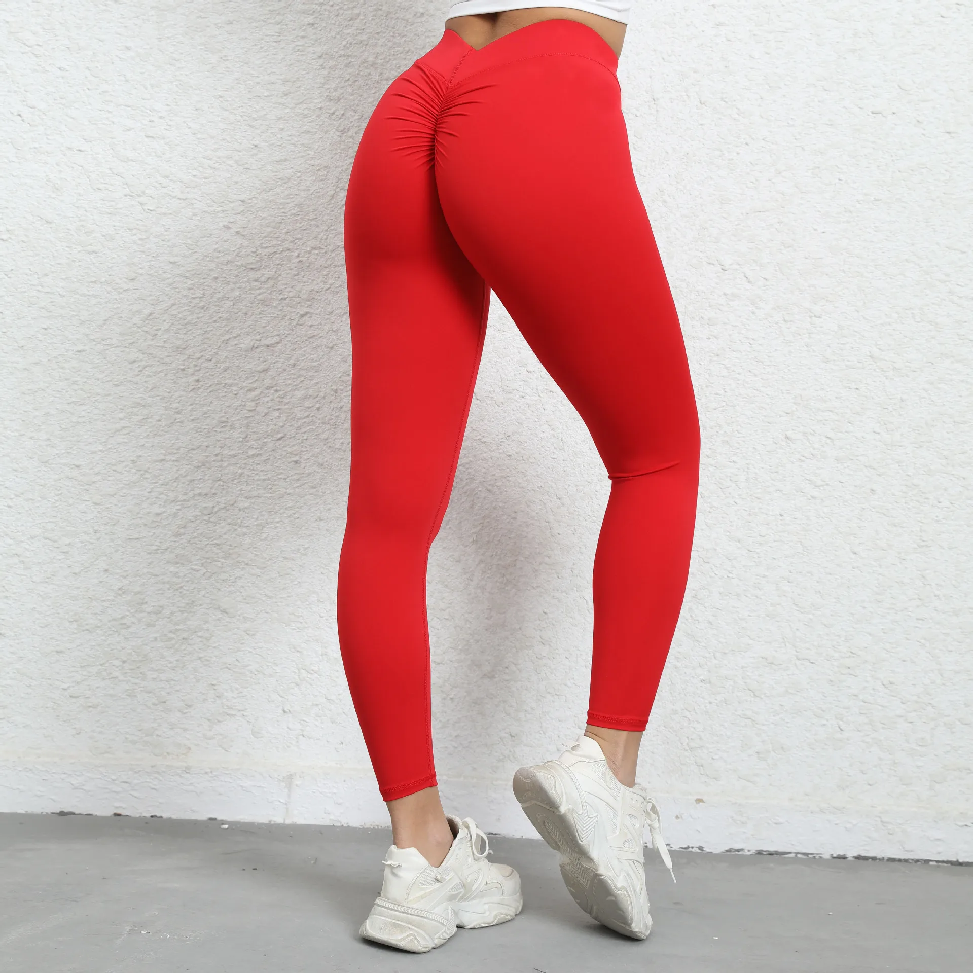 Custom Women Breathable Hip Lift Workout Yoga Pants High Waist Soft ...