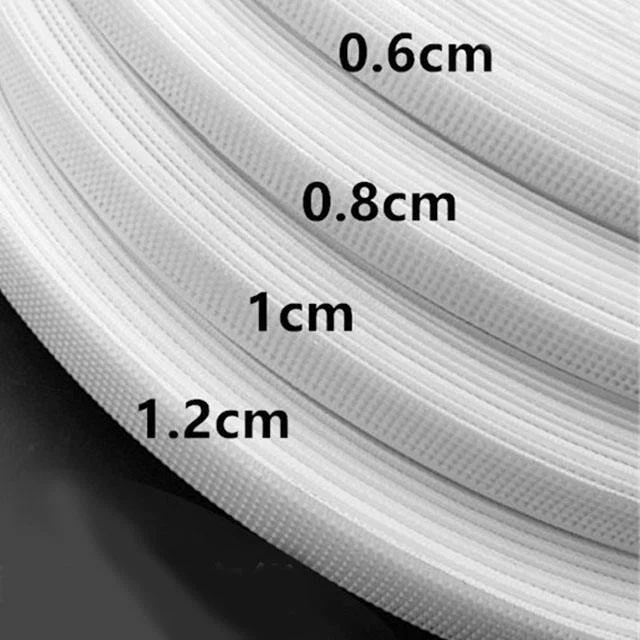 PATIKIL Baleines Couture 8mm X 25 Yards - Polyester Haute Densité Noir Pour Robes, Chapeaux Et Sacs