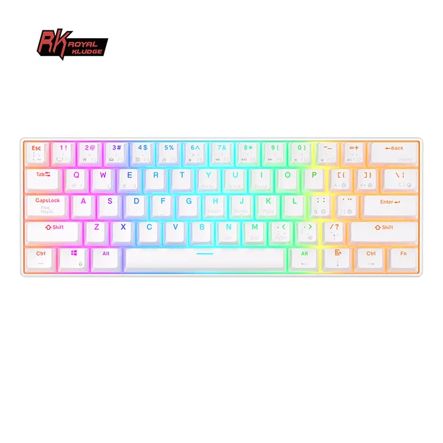 Royal Kludge RK61 60% mini kableloss tastatur rgb toetsenbord gaming wireless mechanical keyboard ergonomic hotswap keyboard pc