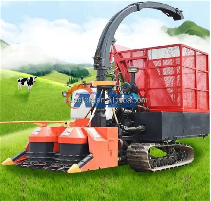 Foraging Machine Easy to Operate Silage Harvester Tractor Machine Silage Forage and ...