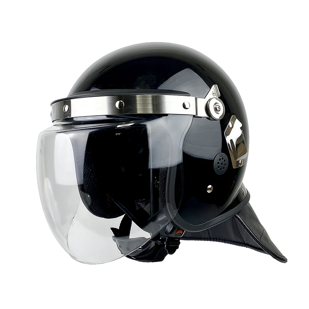 Military Anti Riot Helmet With Visor ABS Riot Helmet Police Helmet