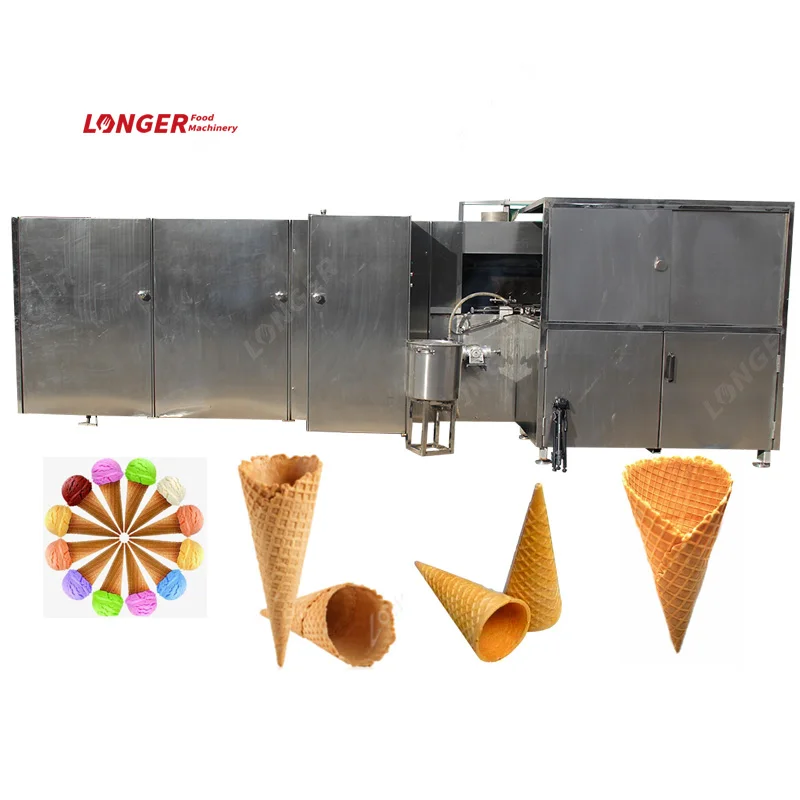 Automatic Waffle Cone Maker Production Line Biscuit Ice Cream Cone Making Machine Price