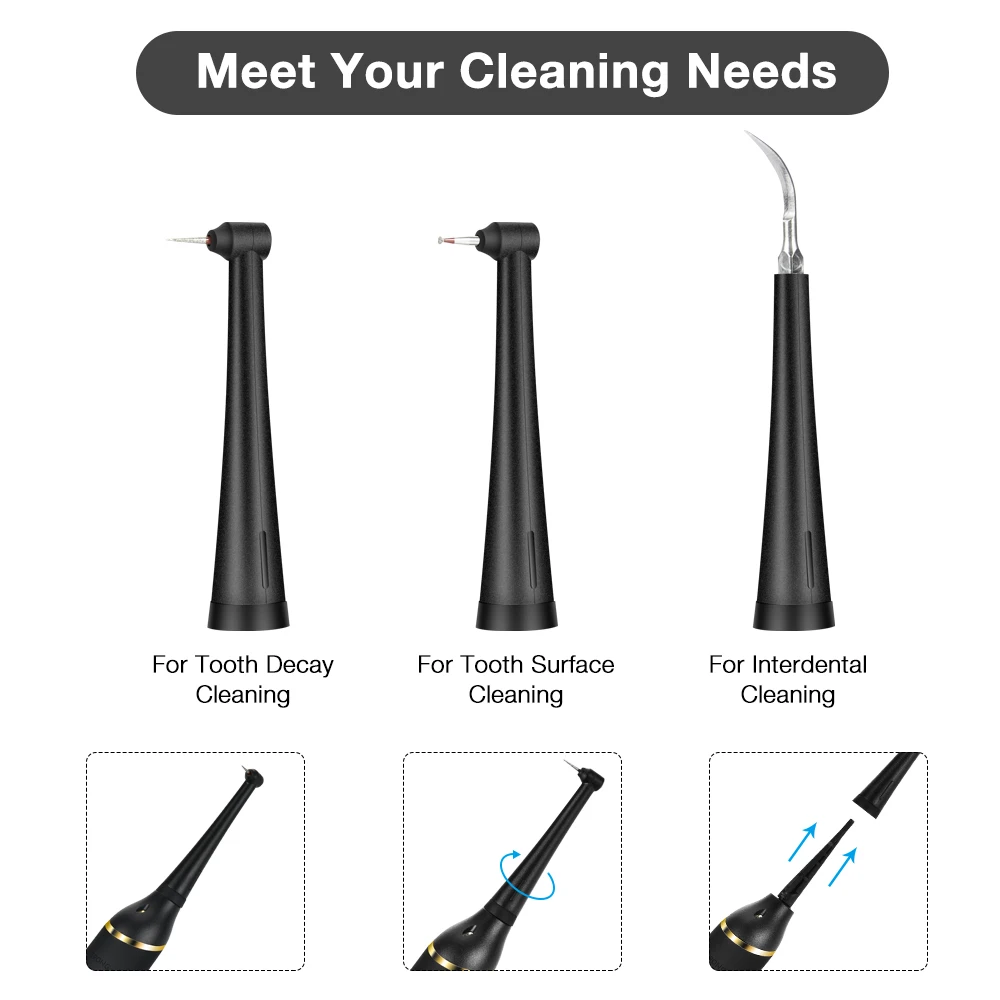 Home Use Tartar Scraper Tool Kit Electric Tooth Cleaner Dental Scaler Calculus Remover