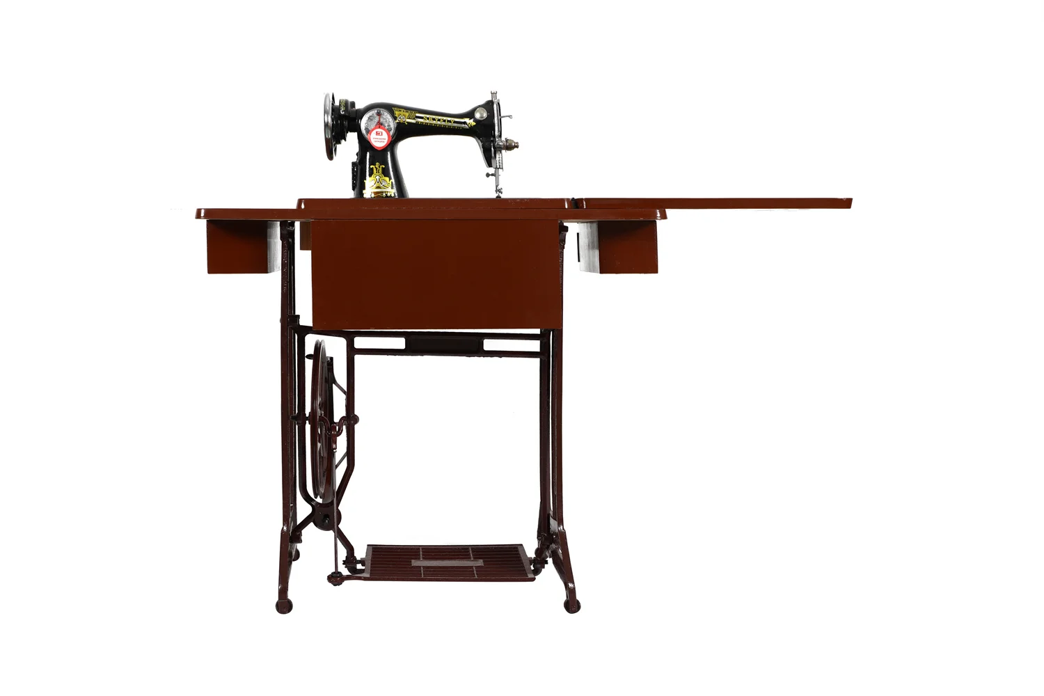 Household Sewing Machine JA2-1 Wth Foot Pedal 3 Drawer Table Cast Iron Stand