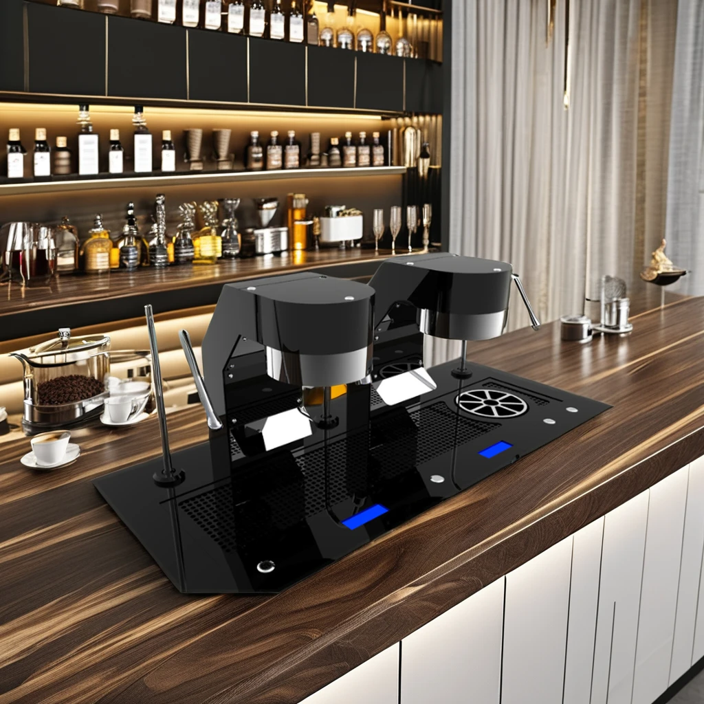 Italy Italian Professional Commercial Multi-function 2 Group Under Counter Espresso Coffee Machine