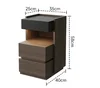 0,35 metri @ venatura rovere nero + venatura noce