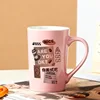 Pink coffee cup