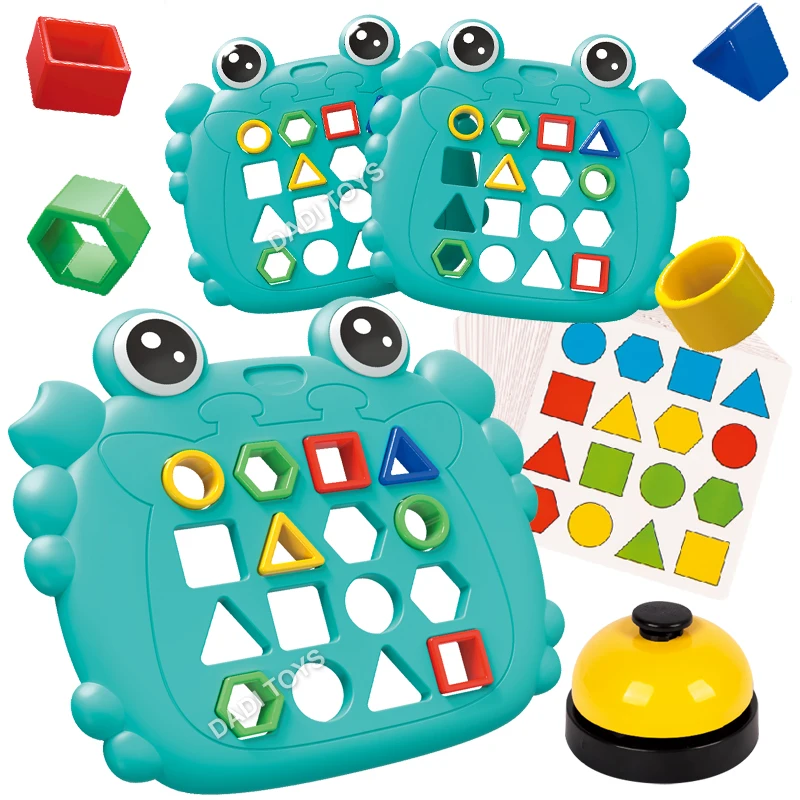 Plastic Crab Educational Sorting Matching Toys Game Shape Matching Toys