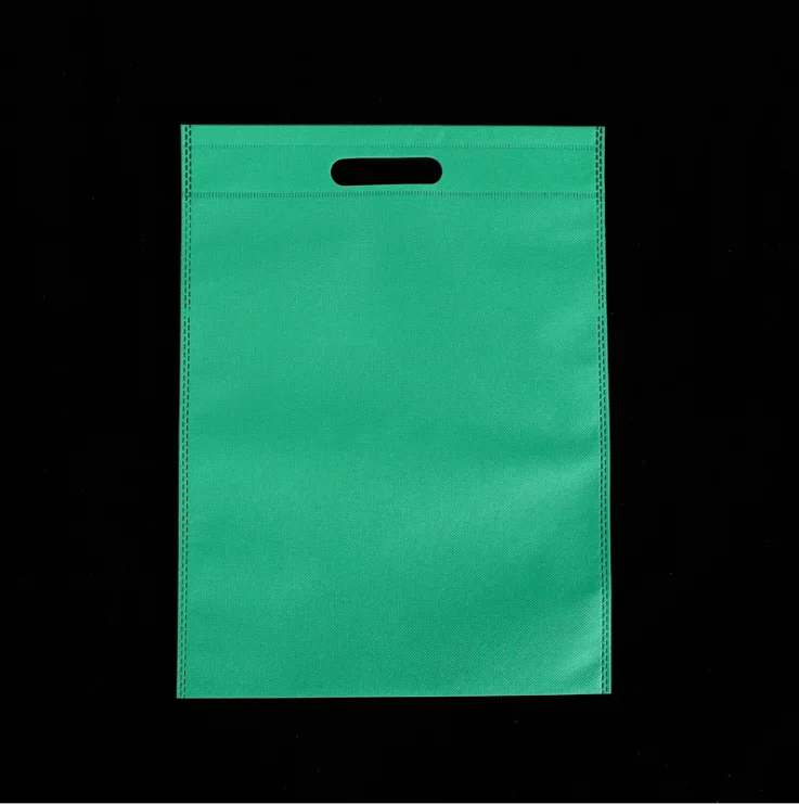 Eco-Friendly Custom Logo Printed Die Cut Non-Woven Bag Promotion Gift Bag for Shopping Packing Plastic Type PE Usage Garment