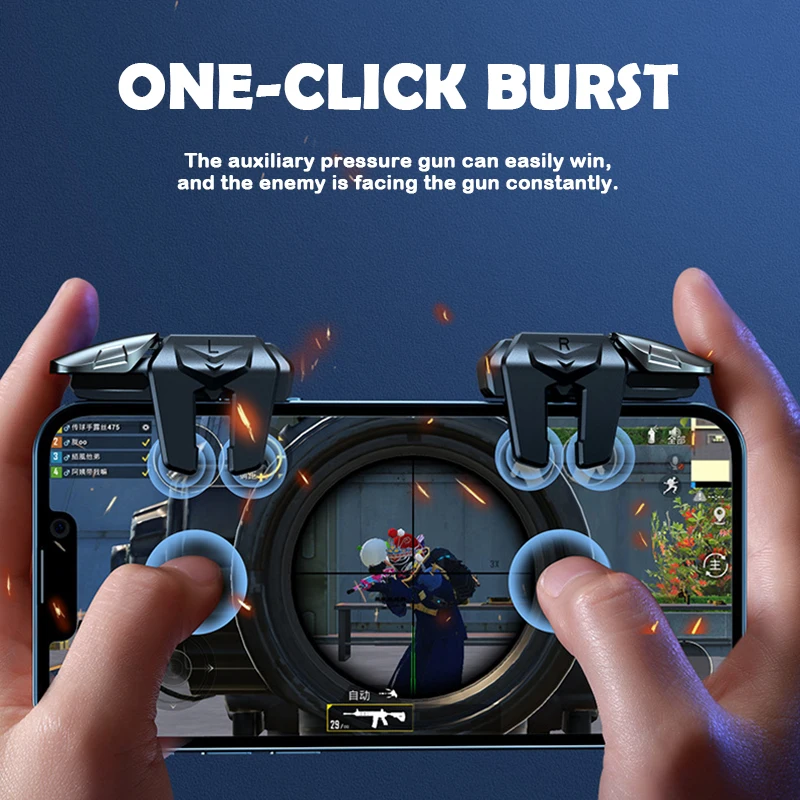 Amazon.co.jp: 6本指発射トリガーゲームコントローラーIOS用