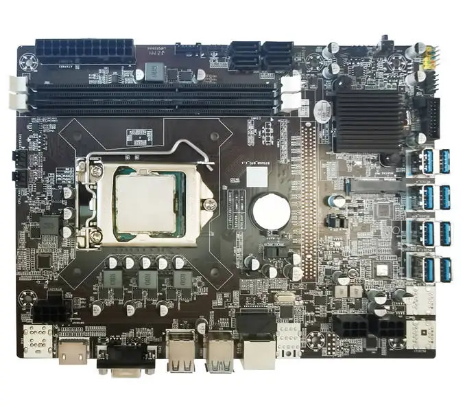 Aleo B75 8USB Mining Motherboard Combo Support Gpus