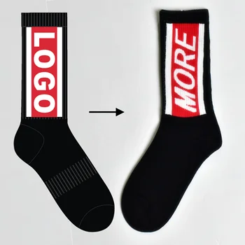 oem Socks factory custom high quality socks custom black cotton socks with logo