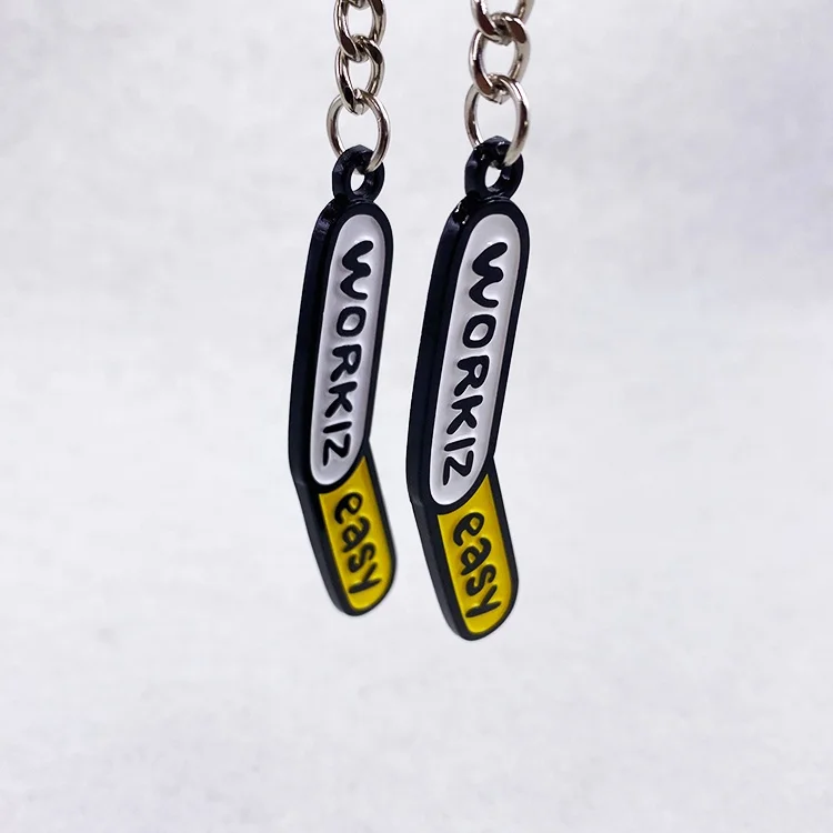 Engraved Logo Key Chain Factory Cheap Price  Rotating logo Metal  Key Chain supplier