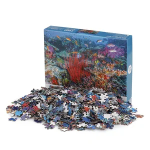 Hot Selling Underwater World Pattern Underwater Landscape 1000 Paper Puzzles for Adults and Children