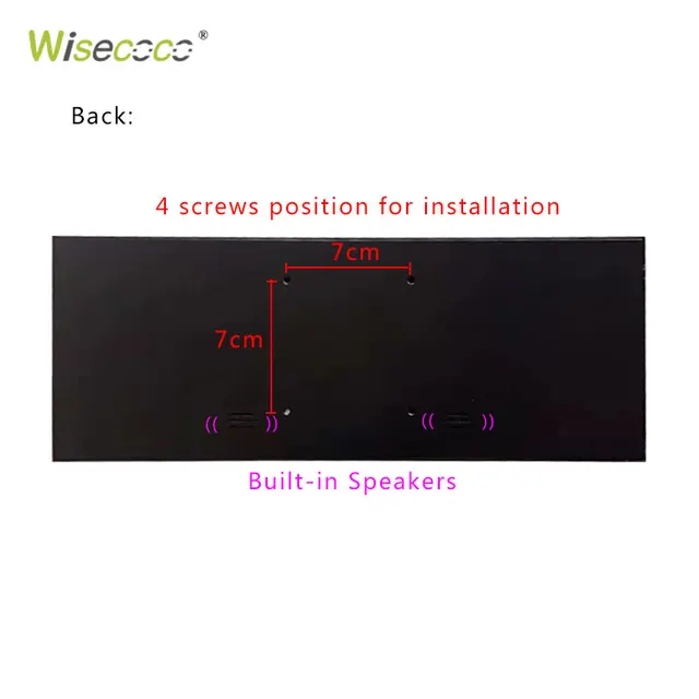 Wisecoco-Monitor portátil 4K de 14 pulgadas, barra estirada USB tipo C de  3840x1100, pantalla táctil de 14 pulgadas, submonitor de coche, consola de  juegos - AliExpress