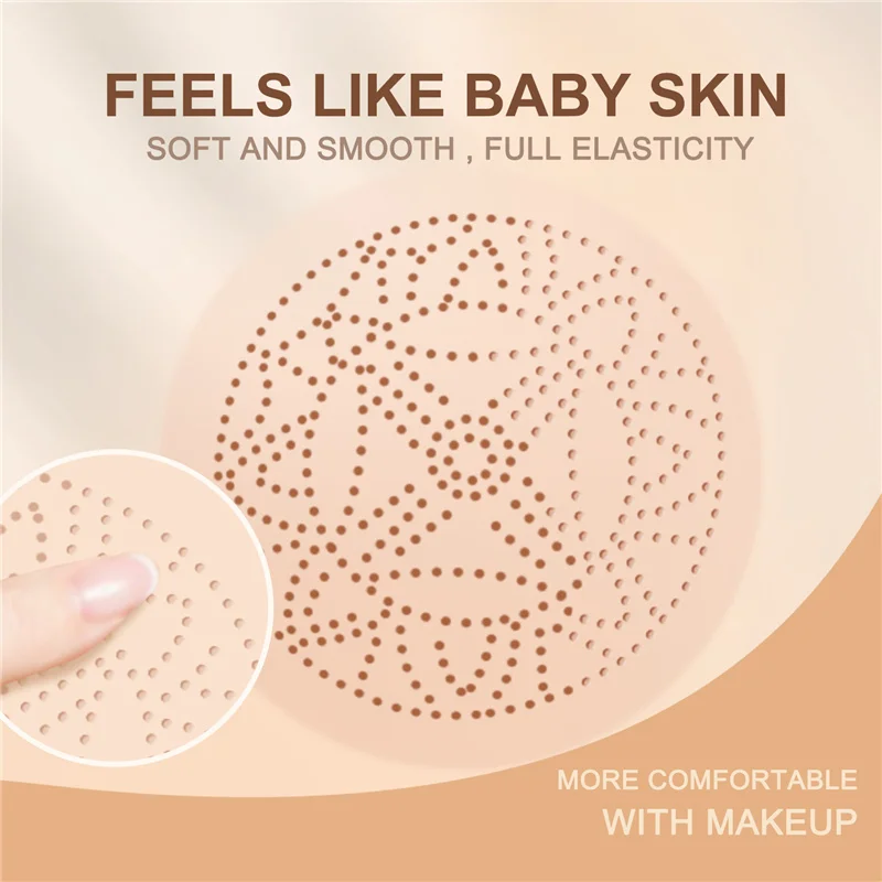 EELHOE Soft Smooth Elastic Mushroom Shape Makeup Cotton Natural Nude Makeup Setting BB Cream Foundation air Moisture Cushion