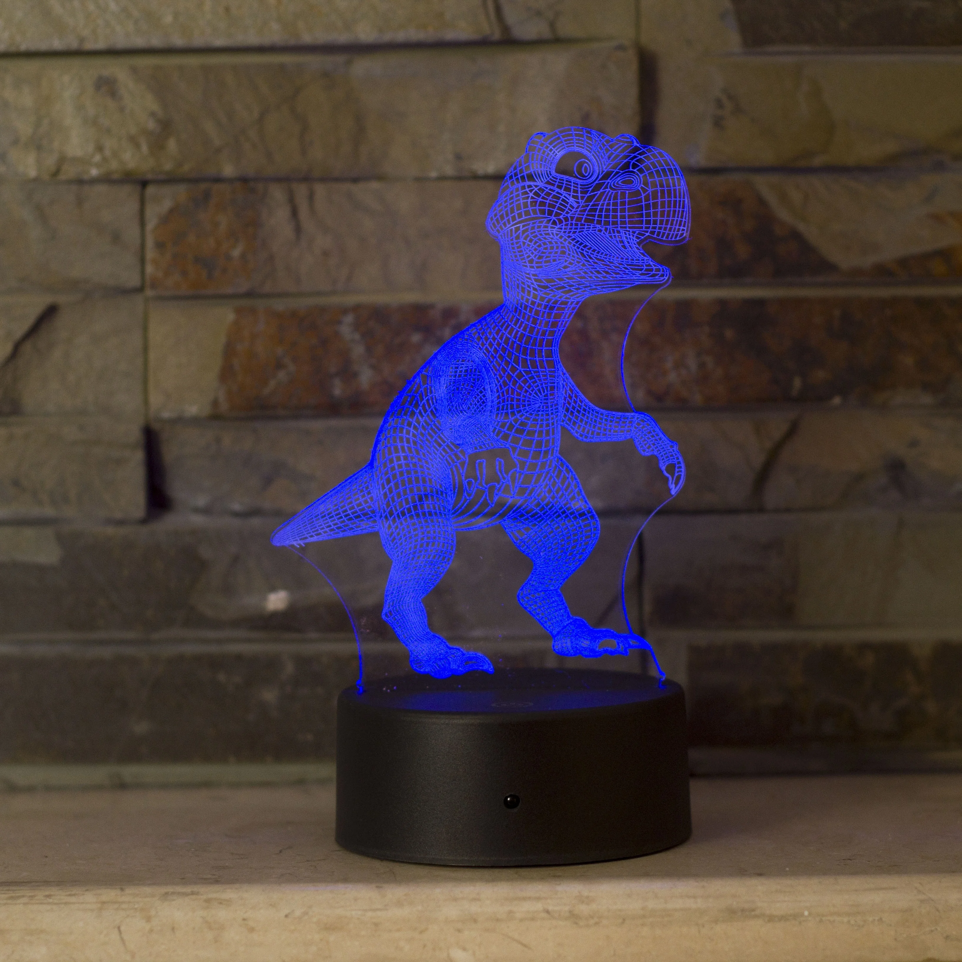 Hot Sale Custom High Quality  Fully Waterproof Dinosaur 3D LED  Table Desk Lamps Night Light