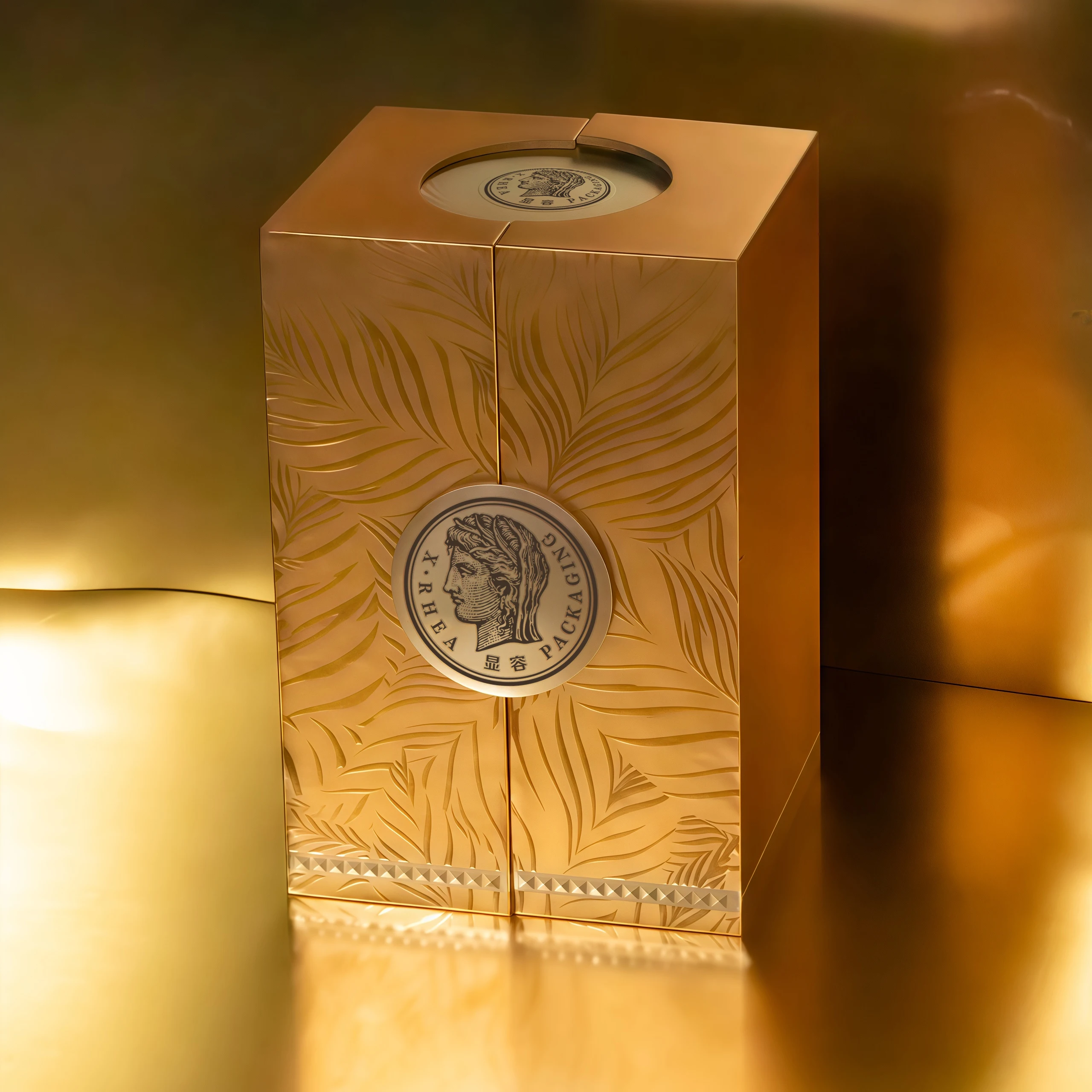 product high touch cosmetic gift box packaging wholesale price customized embossing double door uv coating matt lamination for logo-4