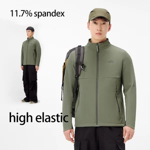 PELLIOT New Model Fashion Windproof Soft Shell Hiking Water Repellent Outdoor Stand Collar Soft Shell Men Jacket Coats
