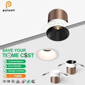 Modern Pre-embedded LED Spotlight with Ultra-narrow Bezel, Full-spectrum Eye-friendly Chip, the Ideal Choice for Indoor Lighting