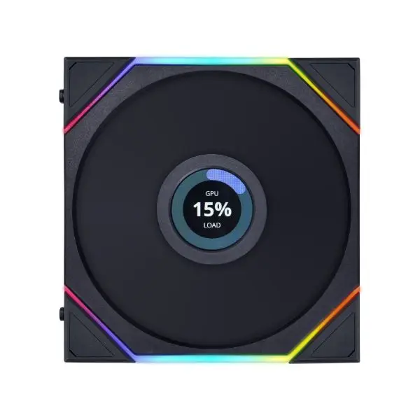 Lian Li Uni Fan TL LCD 120mm PC Fan with DUAL Zone Lighting, Fluid