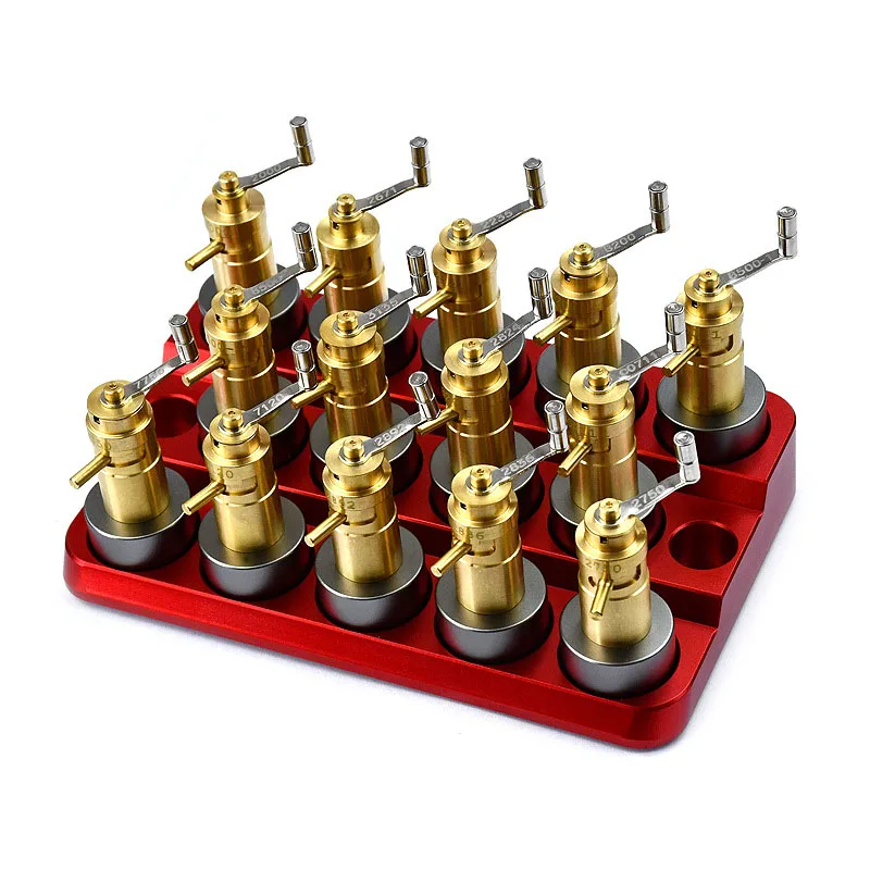 High Quality Red Base 14 Styles Watch Mainspring Winding Winder Accessories  Watch Tool for 3135 2836 8200 Movement - Main Image