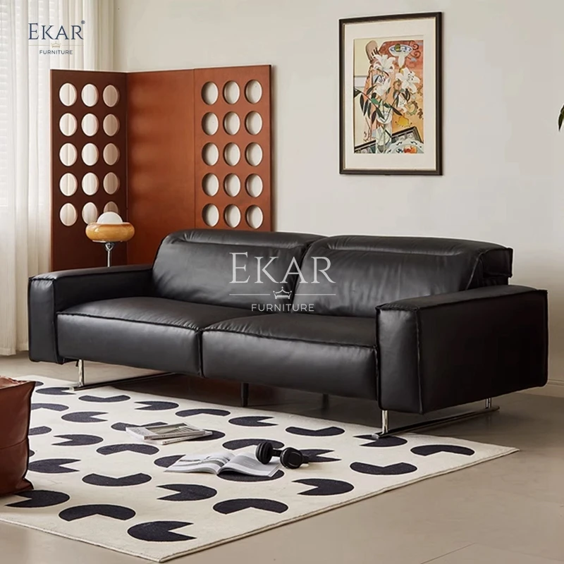 product new design ekar modern living room furniture sofa with stainless steel legs and nappa leather-59