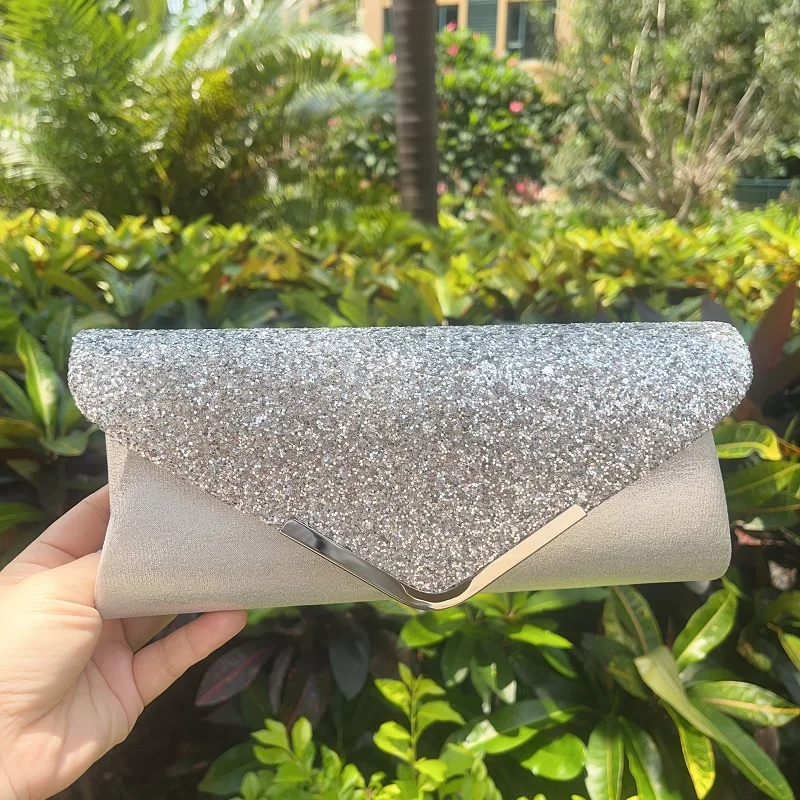 Wholesale Shiny Sequin Clutch Bag Women Evening Bag|