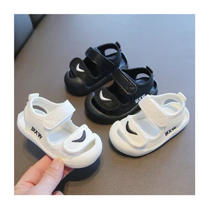 Black and White Sandals for Toddler Girls Wholesale Casual Children Footwear Fashion Trend Summer Boys Baby Walking Shoes Kids