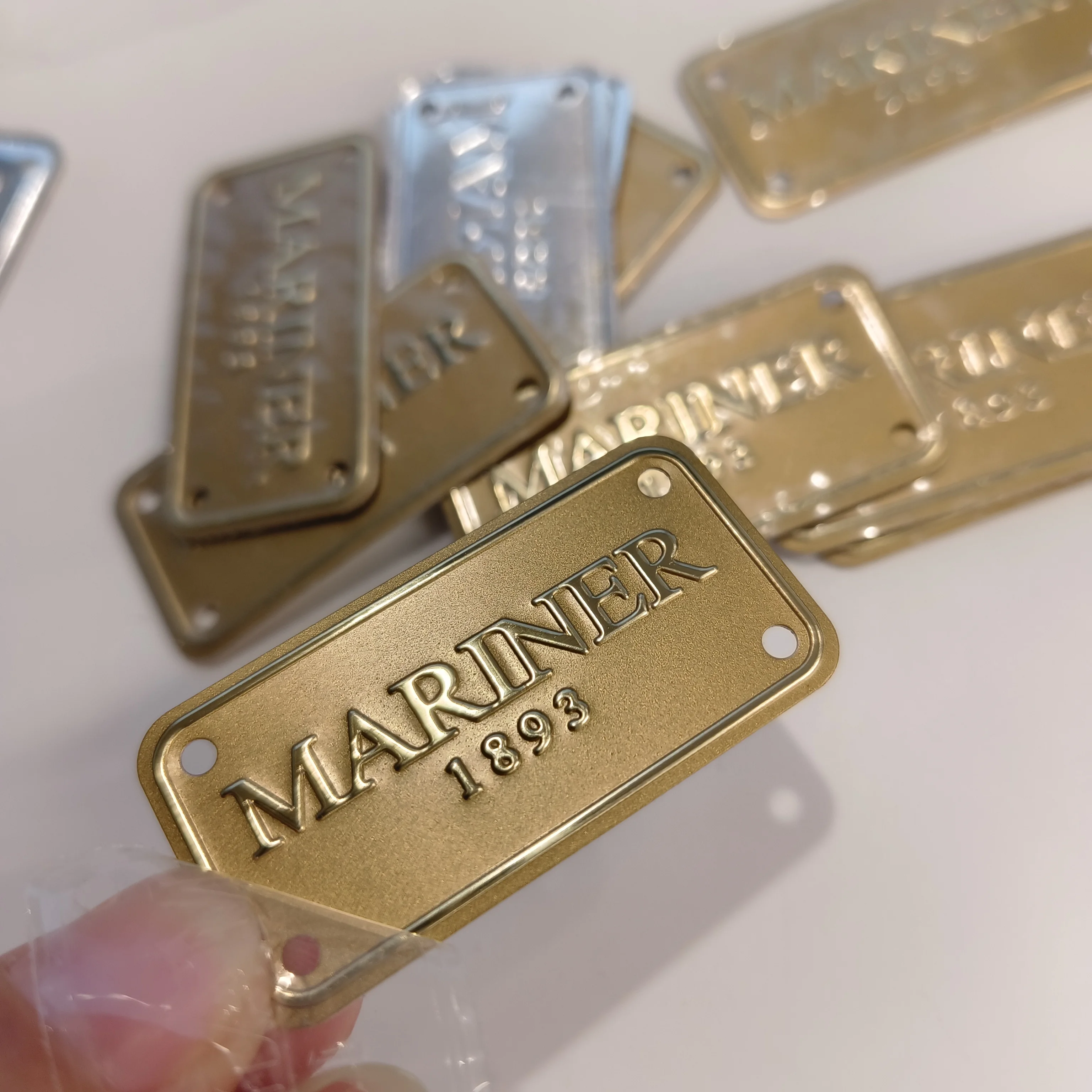 product metal brushed outdoor stainless steel label etched name plates tag laser engraved anodized aluminium nameplates sticker874-6