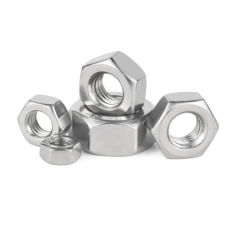 Écrous à Bride Hexagonaux En Acier Inoxydable 304 Filet Fin M8 M10 M12