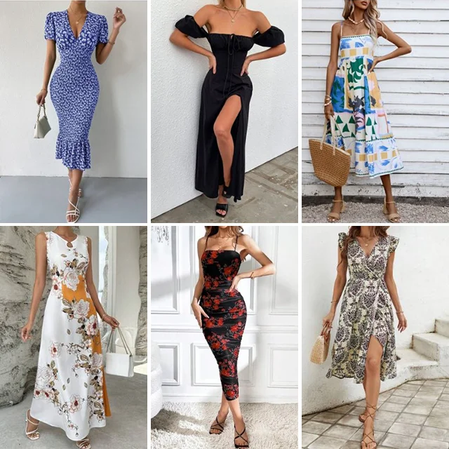 Dress Apparel Stock Women Mixed Fashion Casual Top Swimsuit Skirts