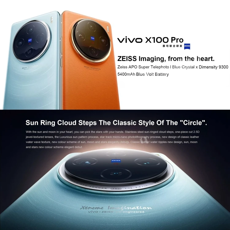 Vivo X100 Pro - 16GB+1TB, Android 14, Octa Core Smartphone