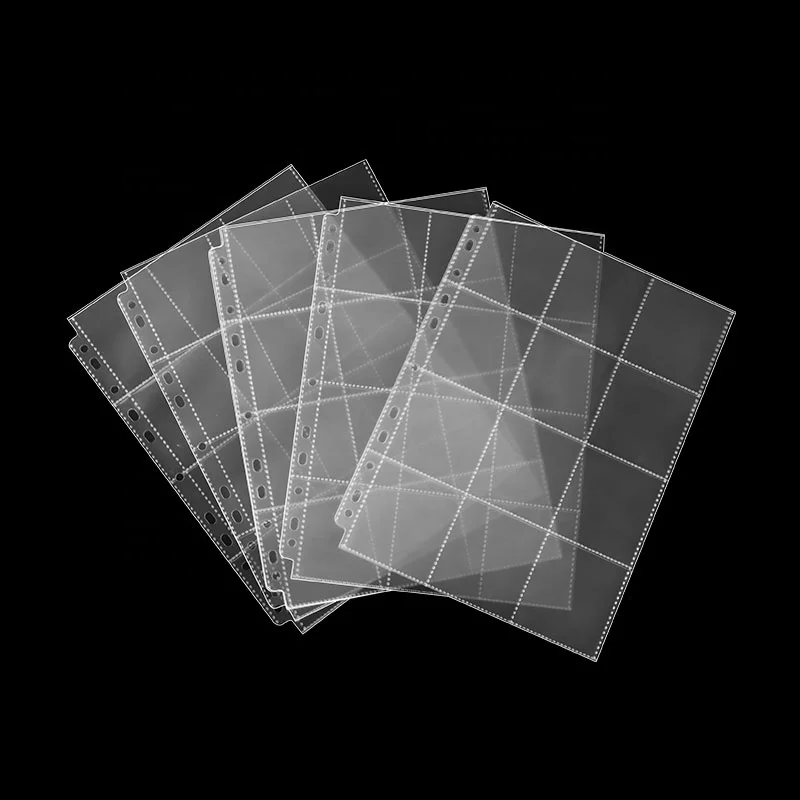 clear pocket sleeves for cards Lindner Crystal POCKET PAGES A4 CRYSTAL CLEAR WITH 3 POCKETS (220 X 97 –  Banknotecoinstamp