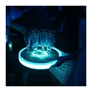 Led Catering Serving Beer Drinking Tray Bar Nightclub Supplies  (cc529)