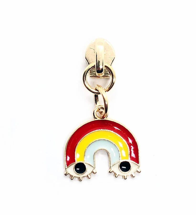 Hengda Factory Customized  alloy Zipper Puller for Kids Round Zipper Puller Color Metal3 Zip Slider